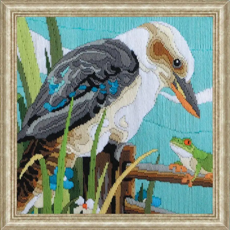 Kookaburra Long Stitch- Needlework