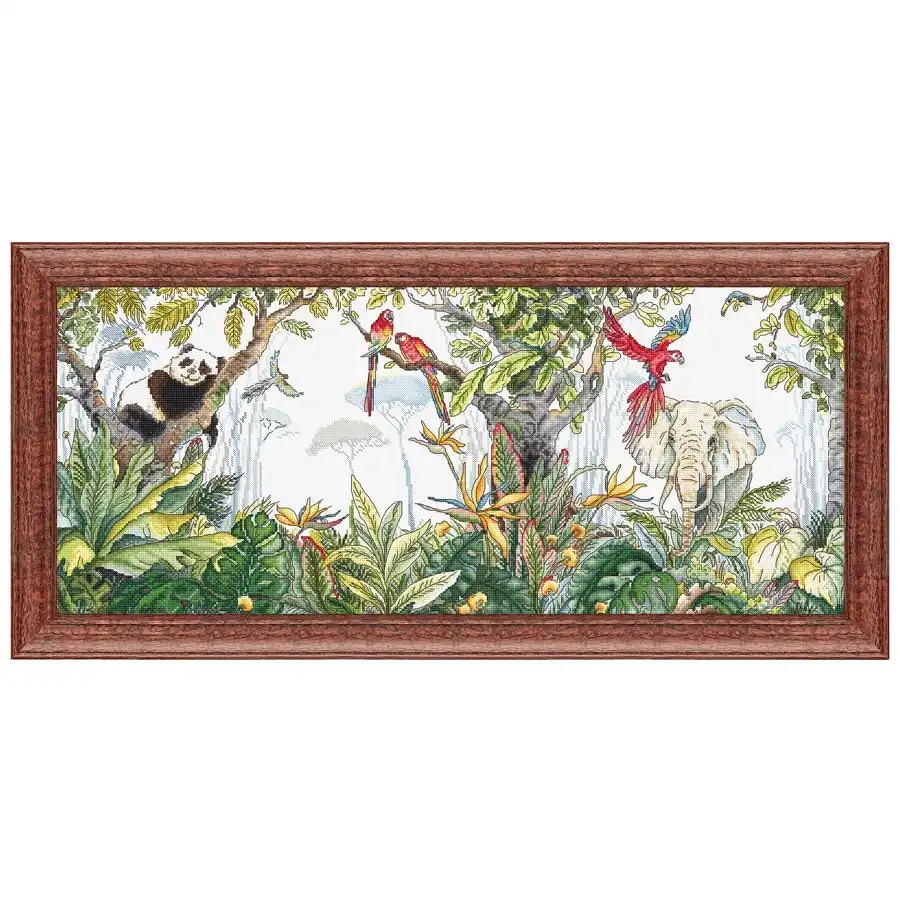 Jungle Time Cross Stitch- Needlework