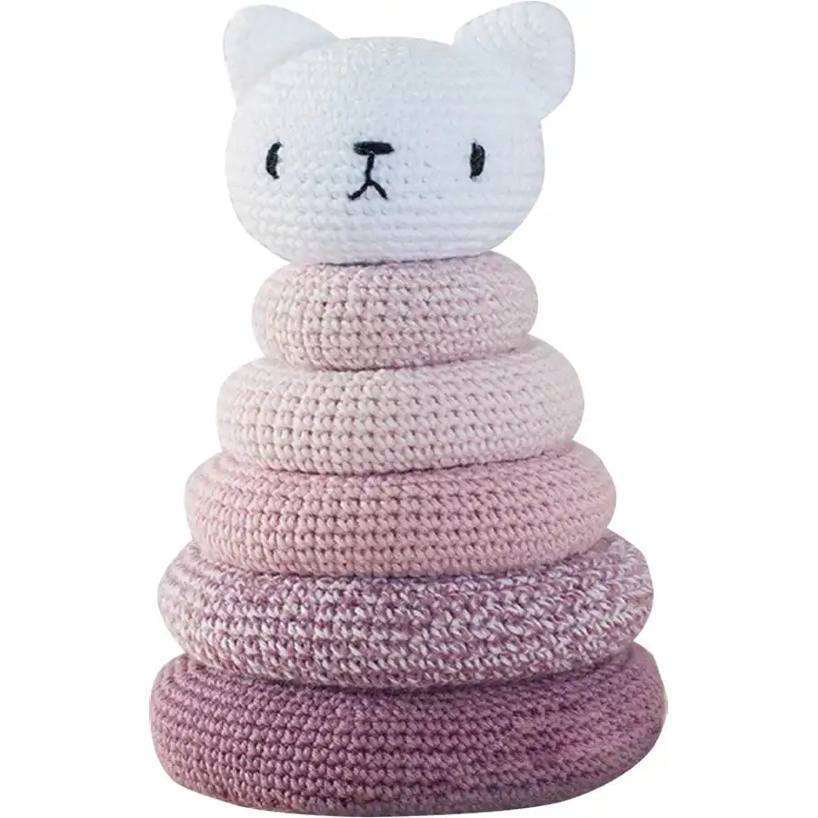 Kitten Stacking Rings Crochet- Needlework