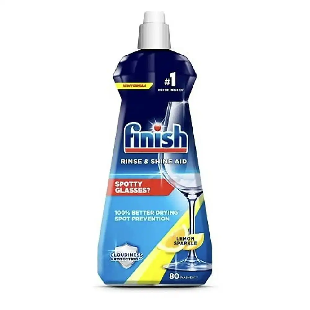 4PK Finish Rinse & Shine Aid Spot Prevention For Dish Washer Lemon Sparkle
