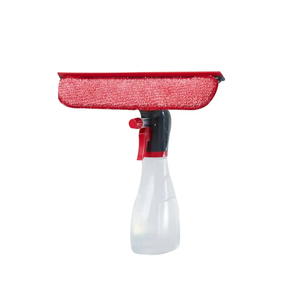 Rubbermaid All-In-One Microfibre Glass/Mirror Cleaner Spray Bottle w/ Squeegee