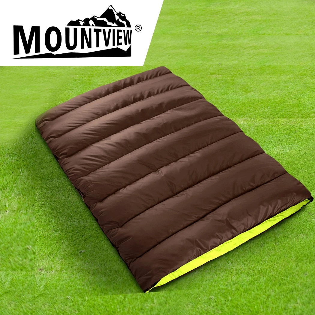 Mountview Double Sleeping Bag Bags Outdoor Camping Hiking Thermal -10℃ Tent Sack