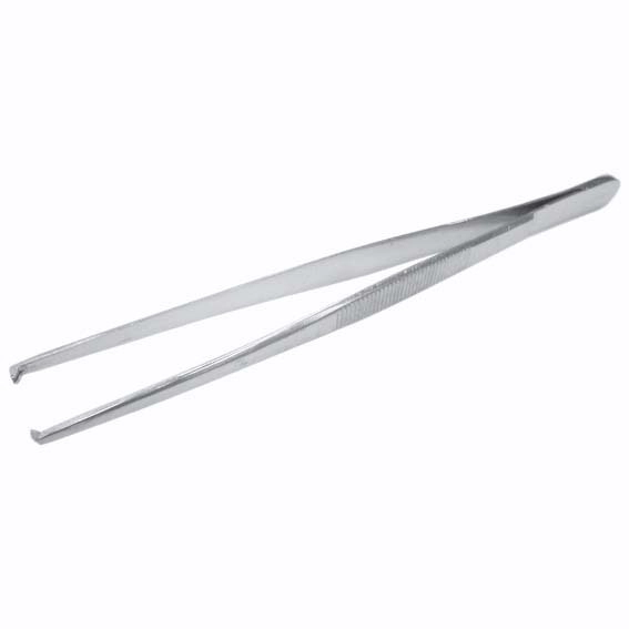 Livingstone Dissecting Tissue Forceps 18cm 1 x 2 Teeth Stainless Steel 34 grams