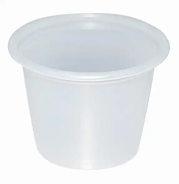 Livingstone Polypropylene Plastic Portion Cup 29.6ml 1 Ounce Capacity Clear 250 Pack x10