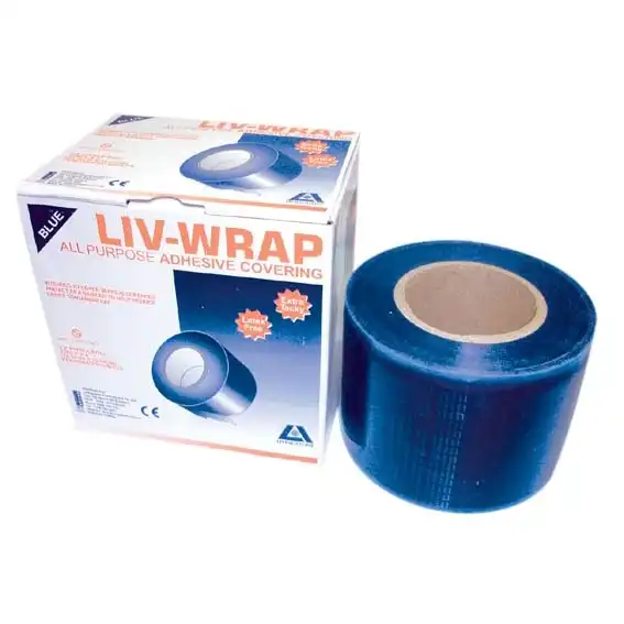 Livingstone Wrap Barrier Film, 15 x 10cm,4 x 6 Inches, Perforated Sheets, Blue, 1200 Sheets/Box