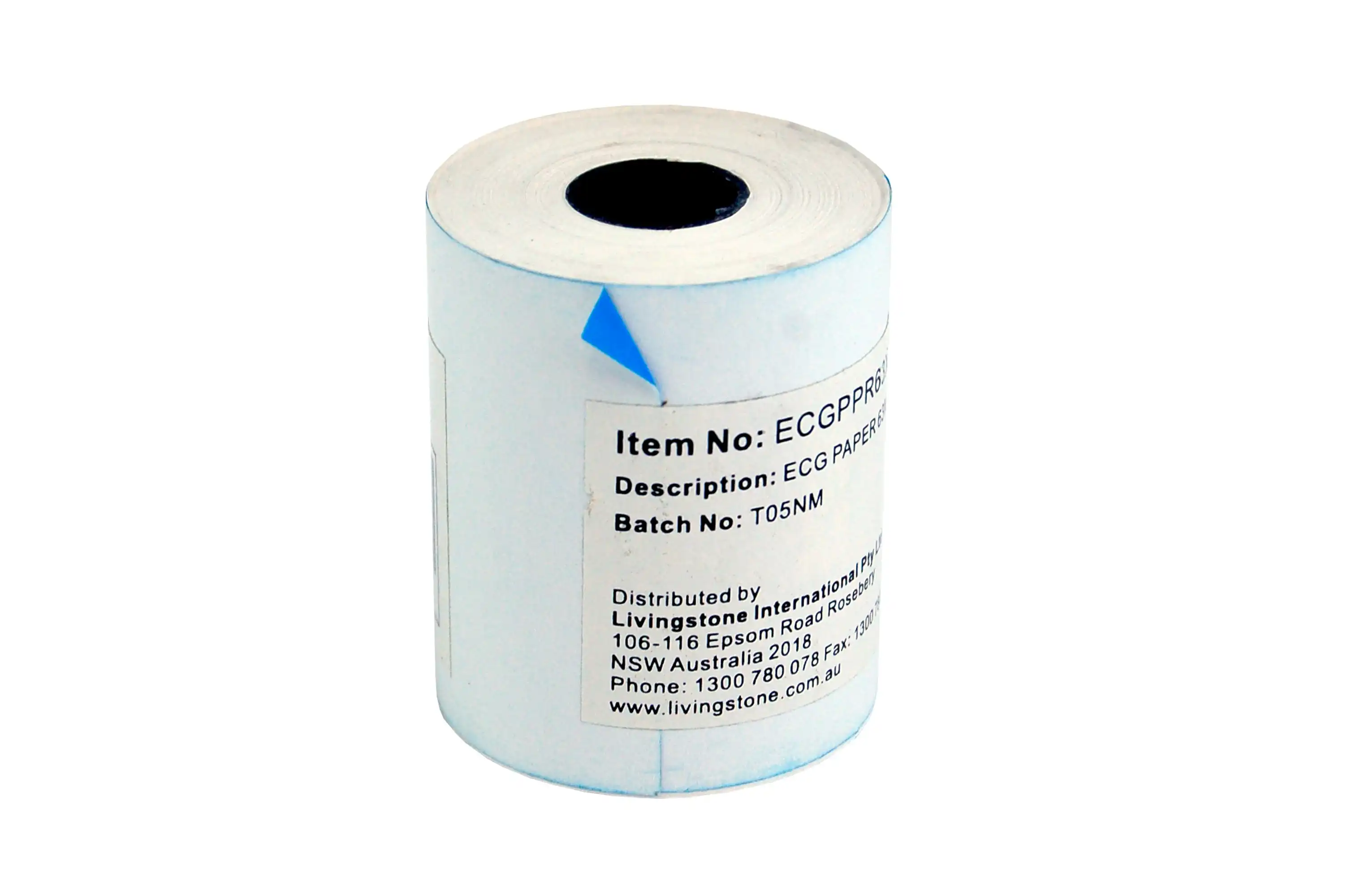 ECG Paper 63mm x 30m Biodegradable Black Lines
