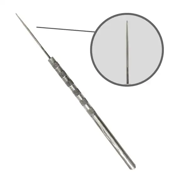 Livingstone Dissecting Needle Fine Point Straight with Stainless Steel Handle 140mm