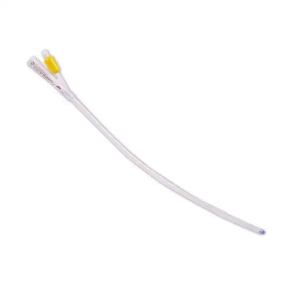 Livingstone 2-Way All Silicone Foley Balloon Catheter 5-10ml 20FG Yellow
