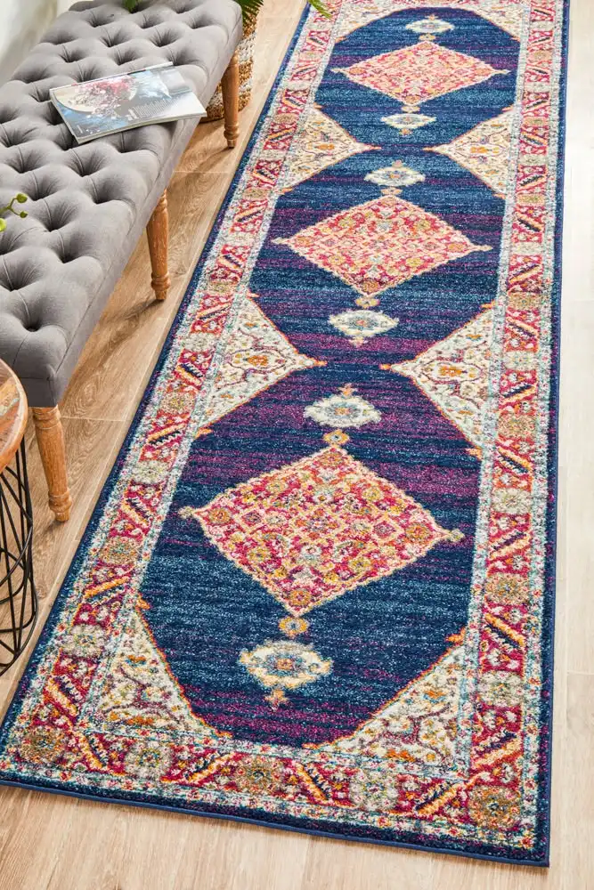 Century 966 Royal Blue Runner Rug