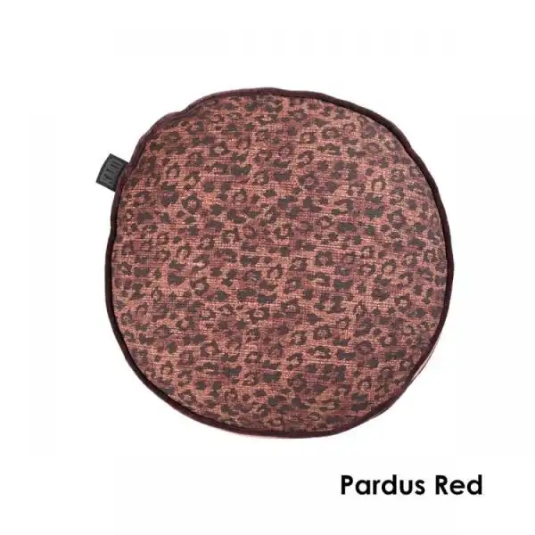 Pardus Red (Round) Cotton Cushions by Bedding House