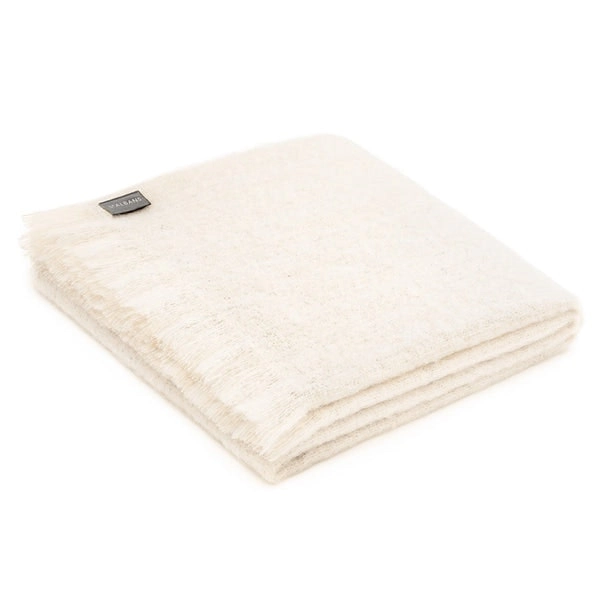 Powder Mohair Throw Rug by St Albans