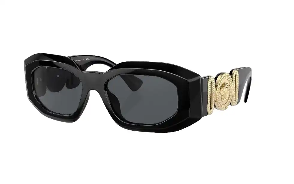 Womens Versace Sunglasses Ve4425u Black/ Dark Grey Sunnies
