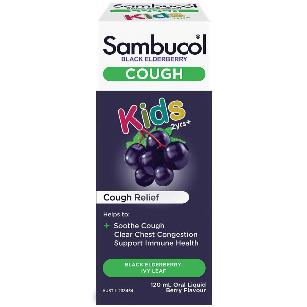 Sambucol Cold & Flu Kids Cough Liquid 120ml