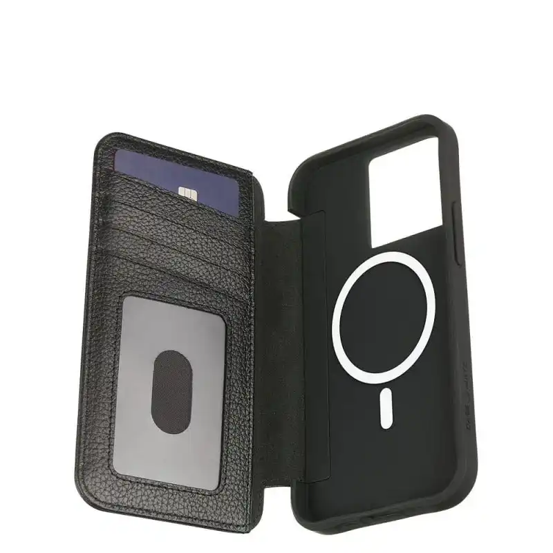 Case-Mate Wallet Folio Case with MagSafe for iPhone 14 Pro (6.1") - Black