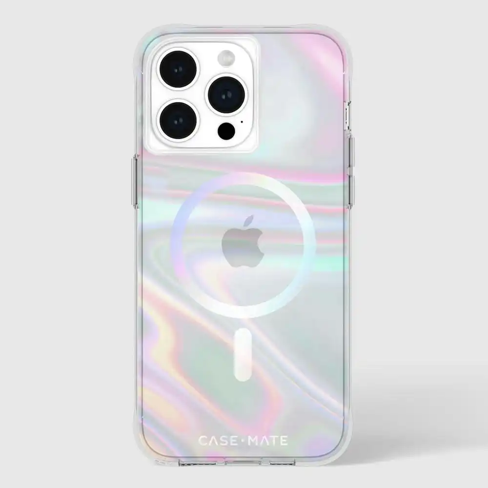 Case-Mate Soap Bubble MagSafe Case For iPhone 15 Pro Max - Iridescent