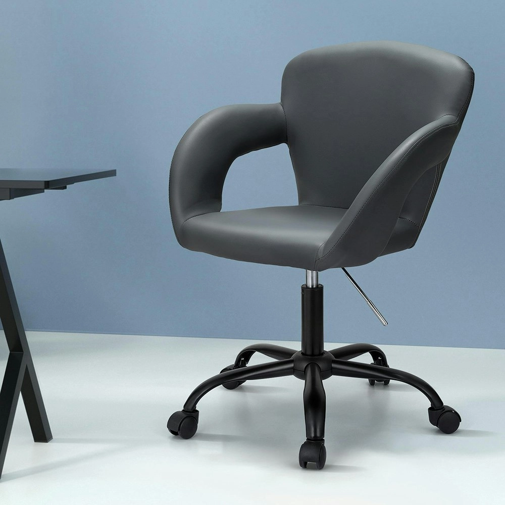 Artiss Office Chair Mid Back Grey