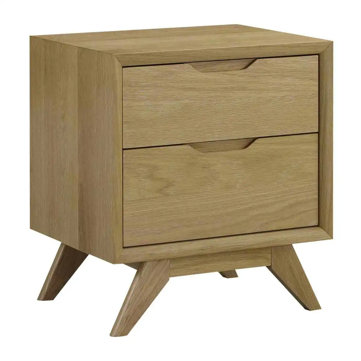 Jude 2 Drawer Bedside Table (Oak)