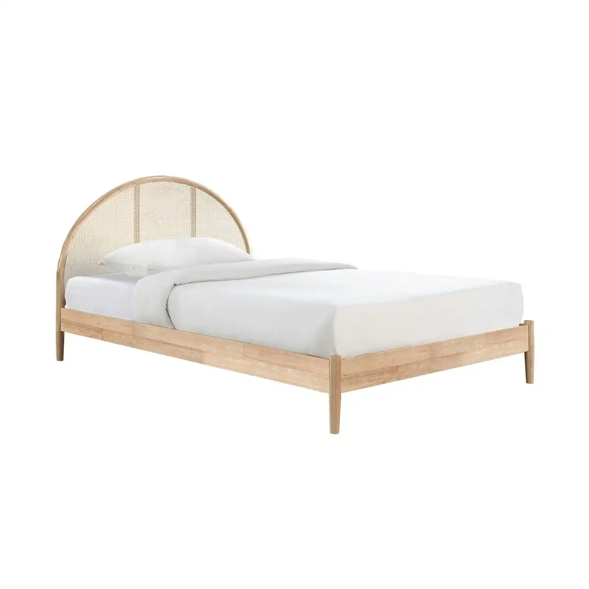 Avery Arch Rattan King Single Bed (Natural)