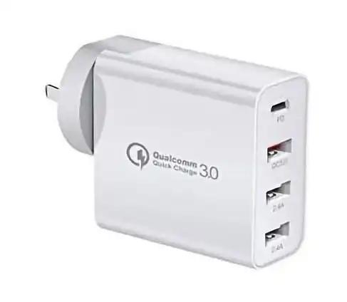 48W Fast Charger PD USB Type C Hub Wall Plug Travel Adapter with 4 ports
