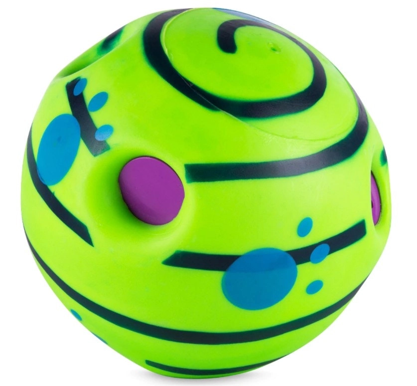 Cushy Pets 15cm Outdoor/Indoor Vinyl Giggle Sound Dog/Pet Toy Playing Ball Green