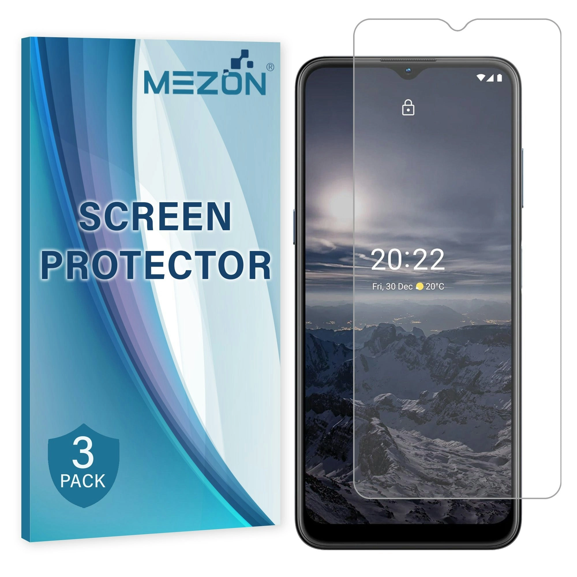 [3 Pack] MEZON Nokia G21 Anti-Glare Matte Screen Protector Case Friendly Film (Nokia G21, Matte)