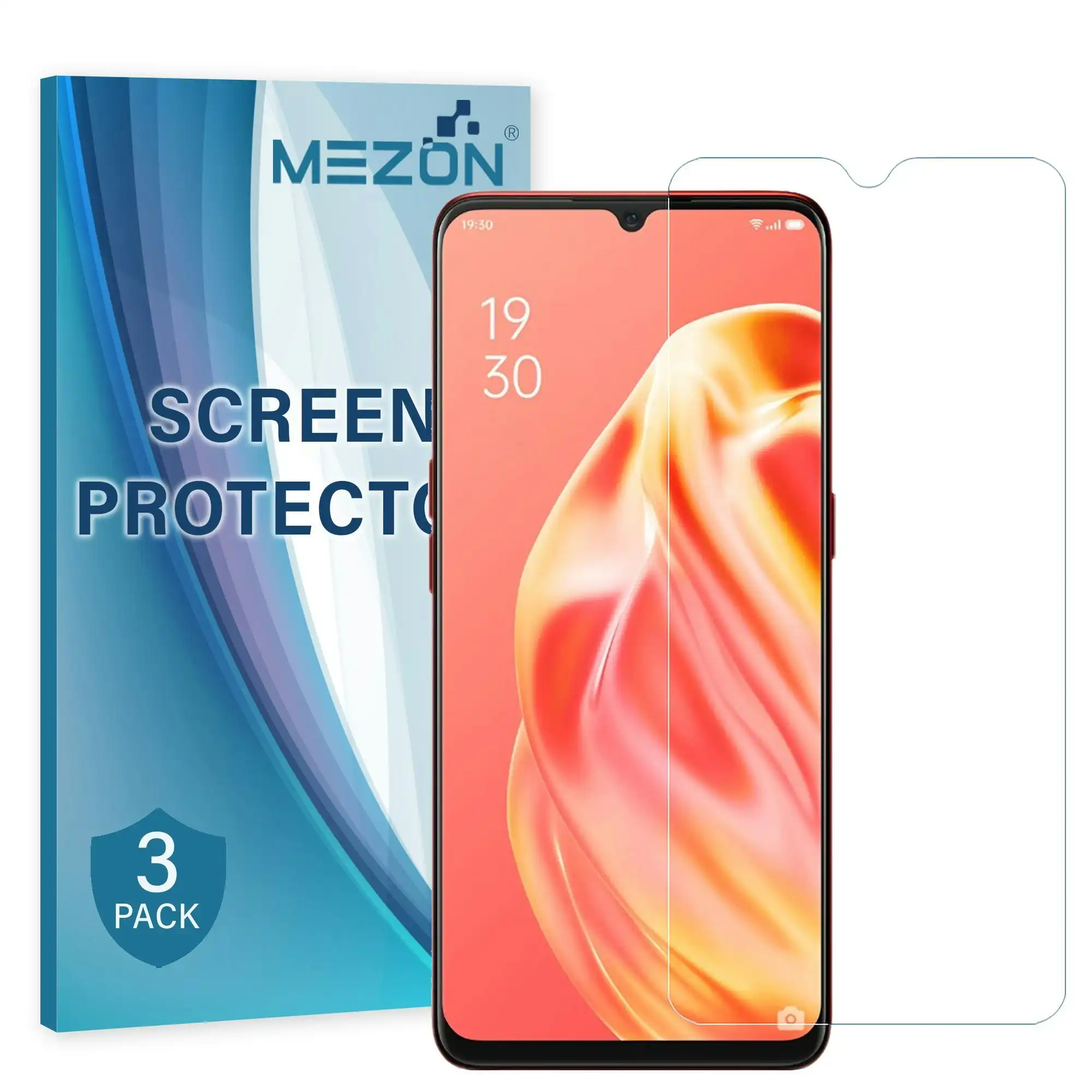 [3 Pack] MEZON Realme C11 Anti-Glare Matte Screen Protector Case Friendly Film (Realme C11, Matte)