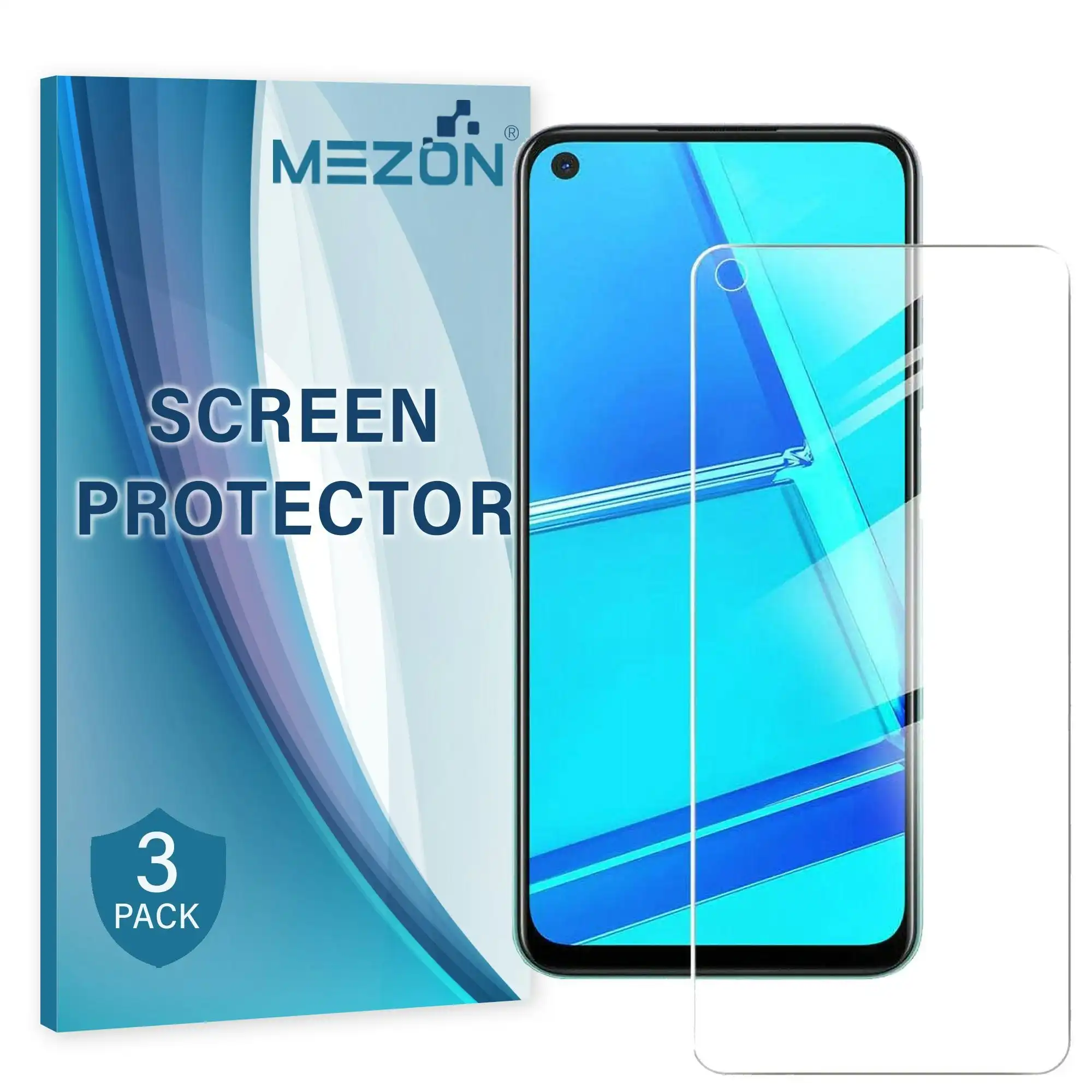 [3 Pack] MEZON Realme 6 Anti-Glare Matte Screen Protector Case Friendly Film (Realme 6, Matte)