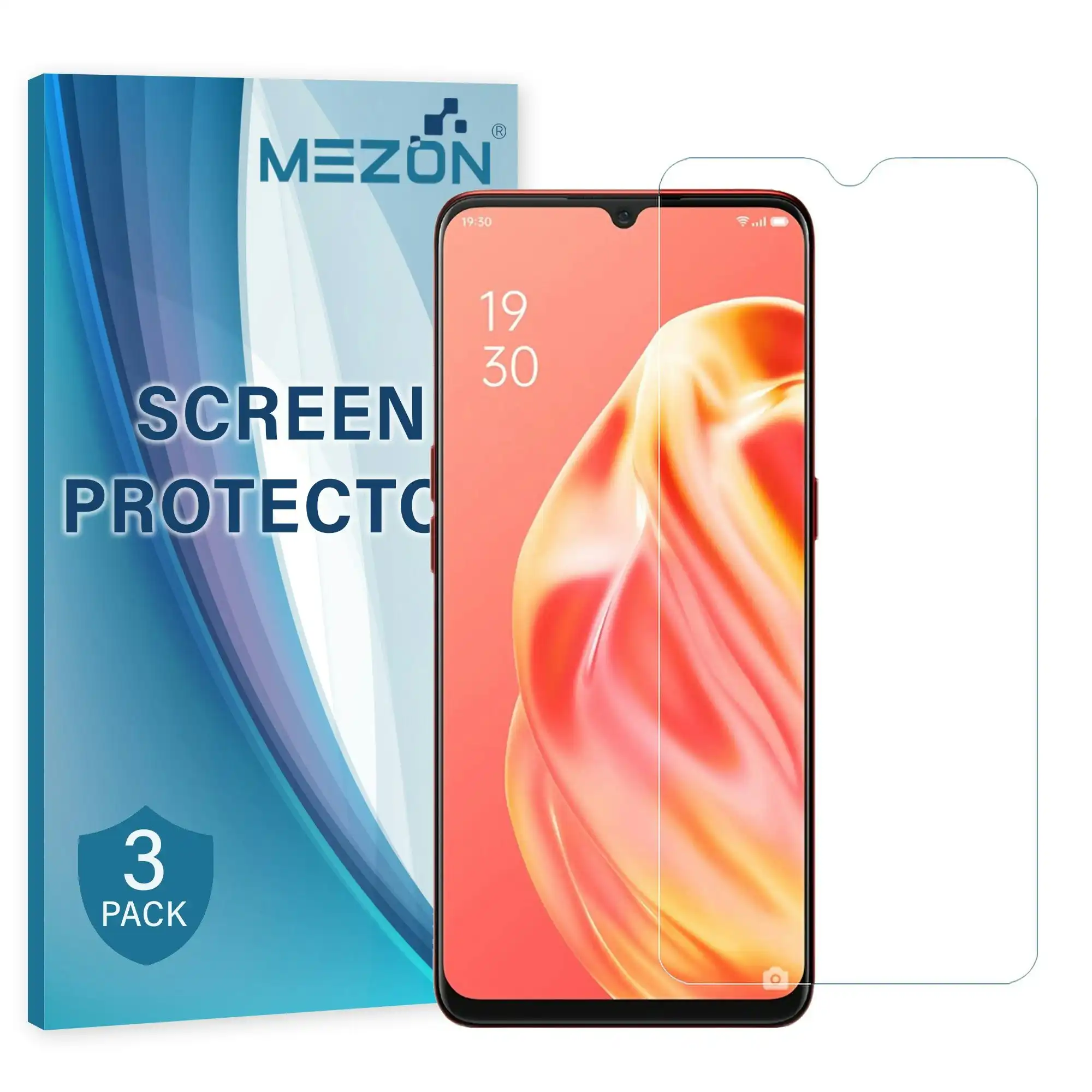 [3 Pack] MEZON Vivo Y11s Anti-Glare Matte Screen Protector Case Friendly Film (Vivo Y11s, Matte)