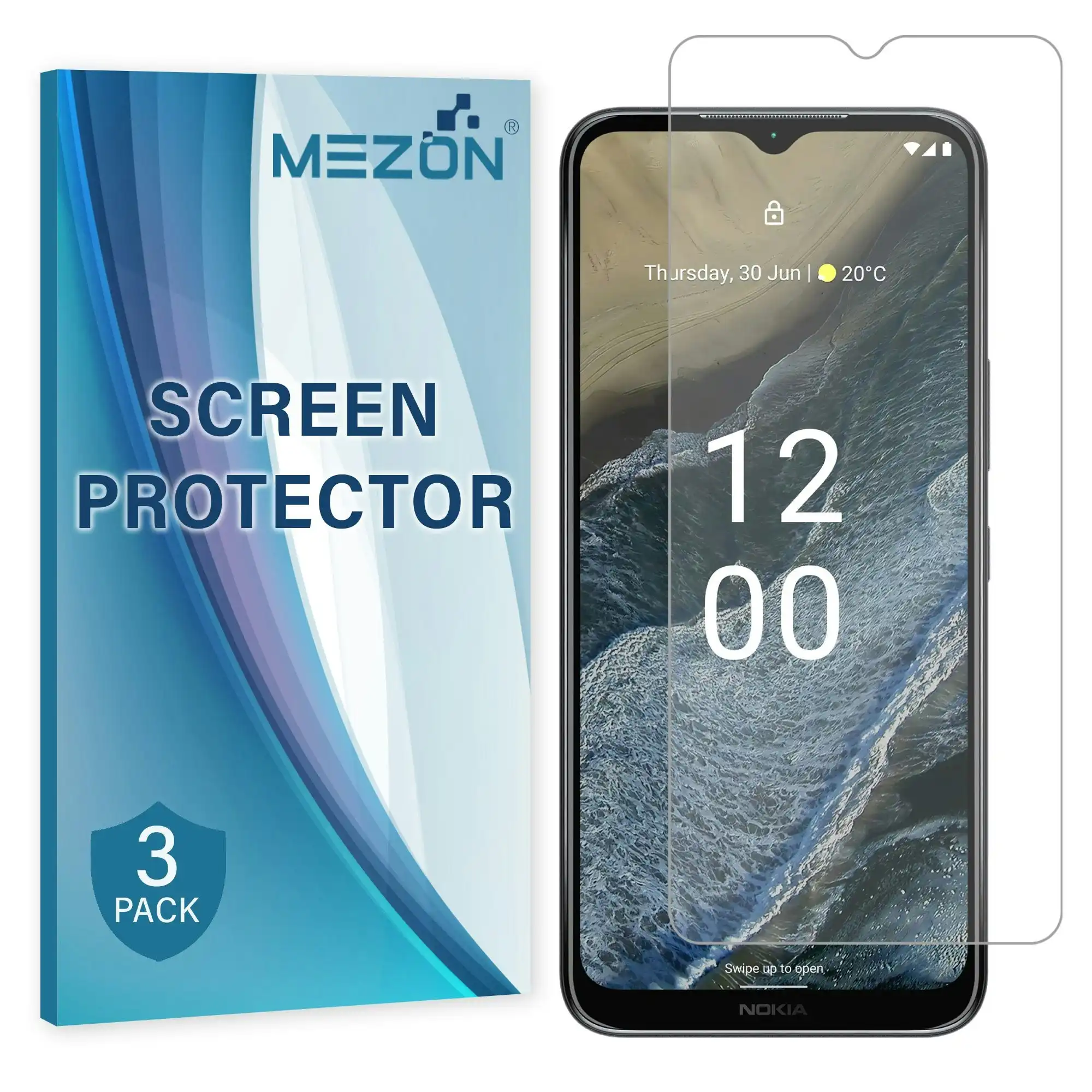 [3 Pack] MEZON Nokia G11 Plus Ultra Clear Screen Protector Case Friendly Film (Nokia G11 Plus, Clear)