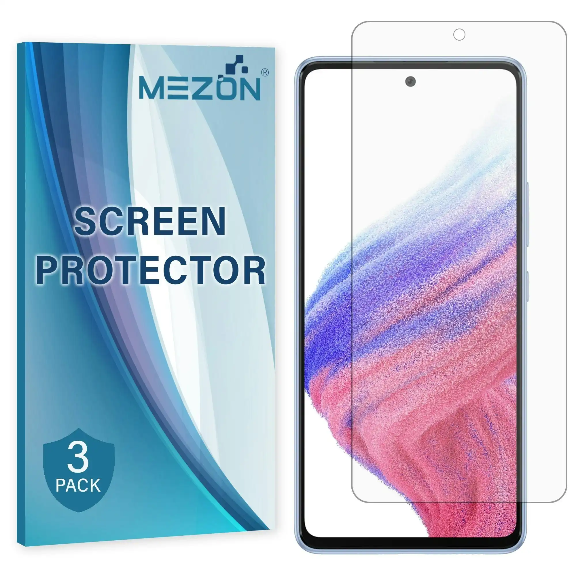 [3 Pack] MEZON Samsung Galaxy A52s 5G Premium Hydrogel Clear Edge-to-Edge Full Coverage Screen Protector Film