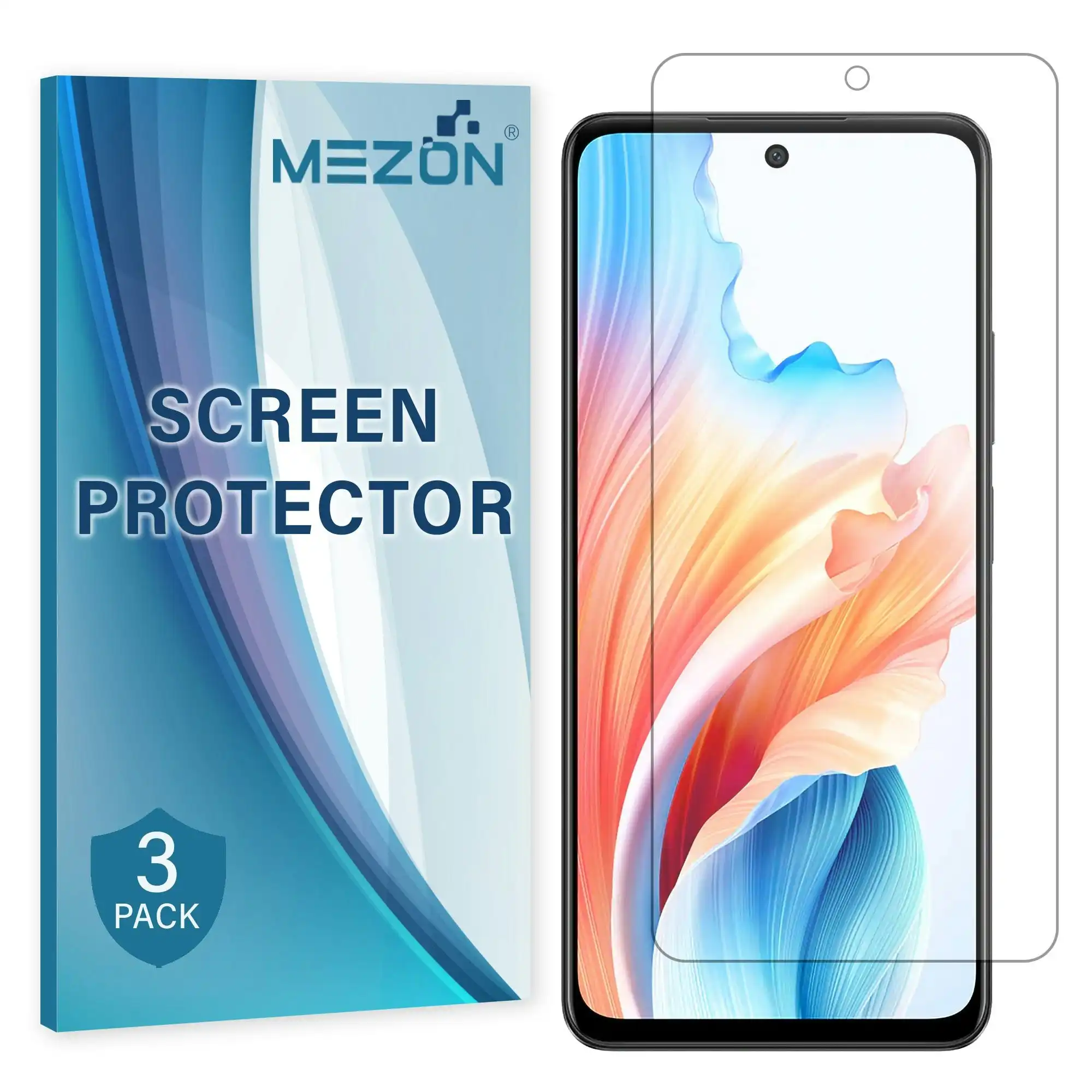 [3 Pack] MEZON OPPO A79 5G Premium Hydrogel Clear Edge-to-Edge Full Coverage Screen Protector Film