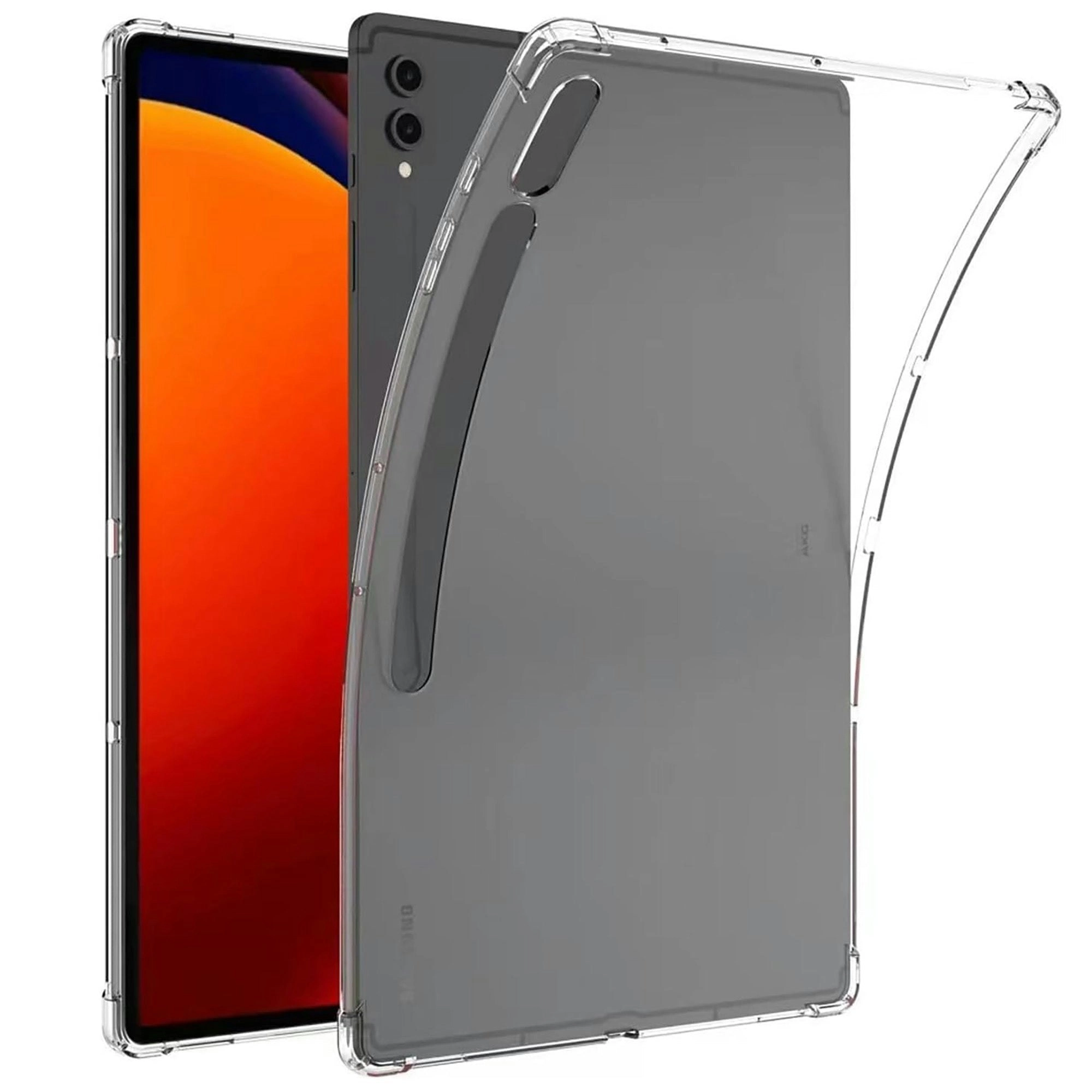 MEZON Samsung Galaxy Tab S9+ (12.4") Premium Thin Transparent Clear TPU Gel Case (SM-X810, X816)