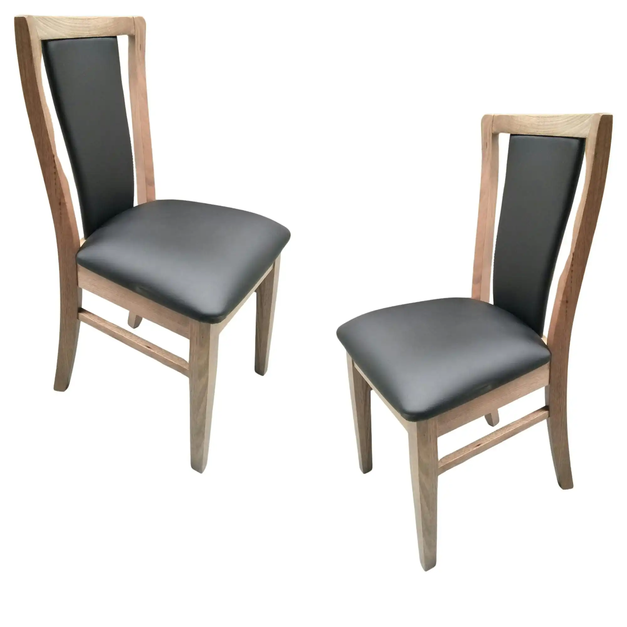 Fairmont 2pc Set PU Padded Back Dining Chair