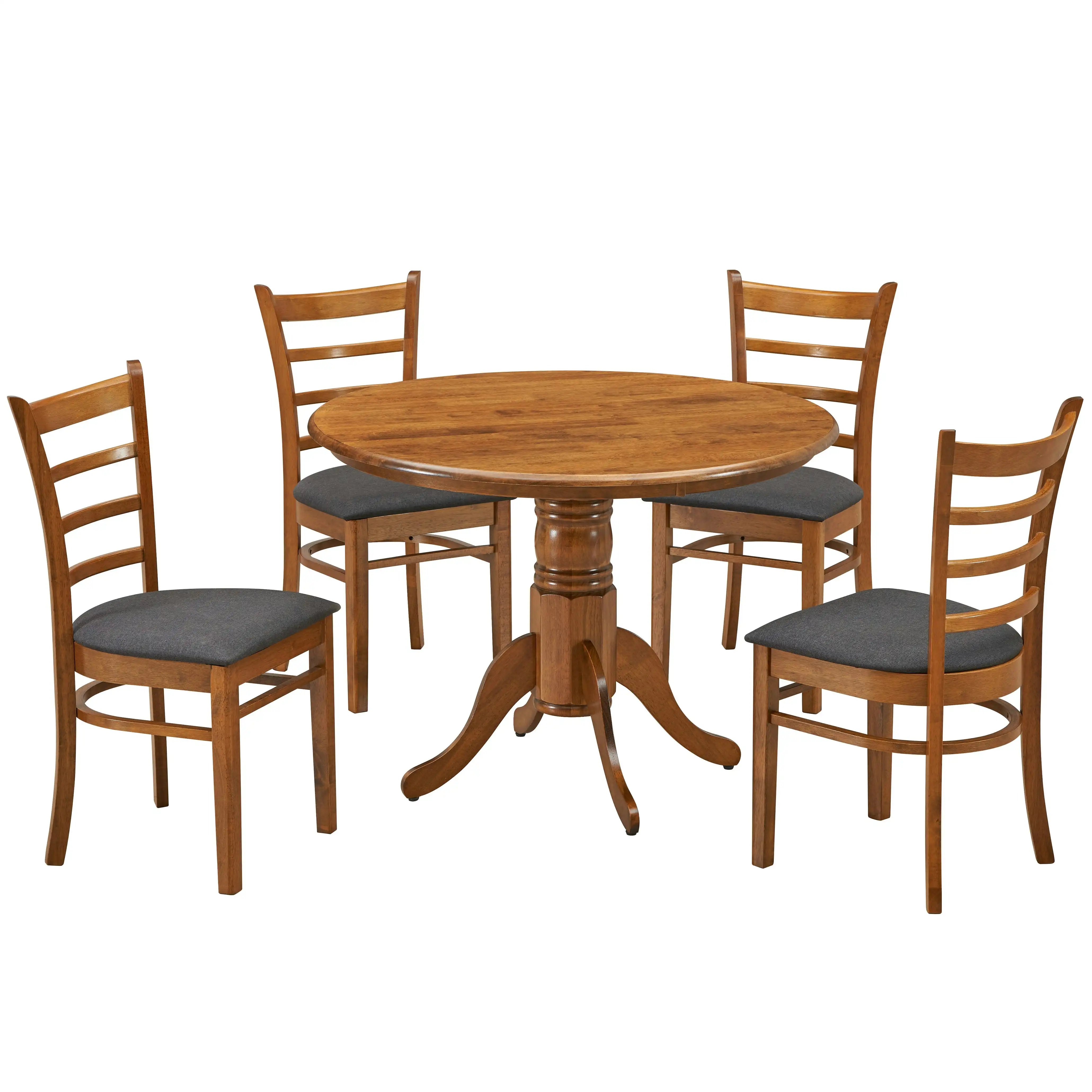 Linaria 5pc Round Dining Table Chair Set