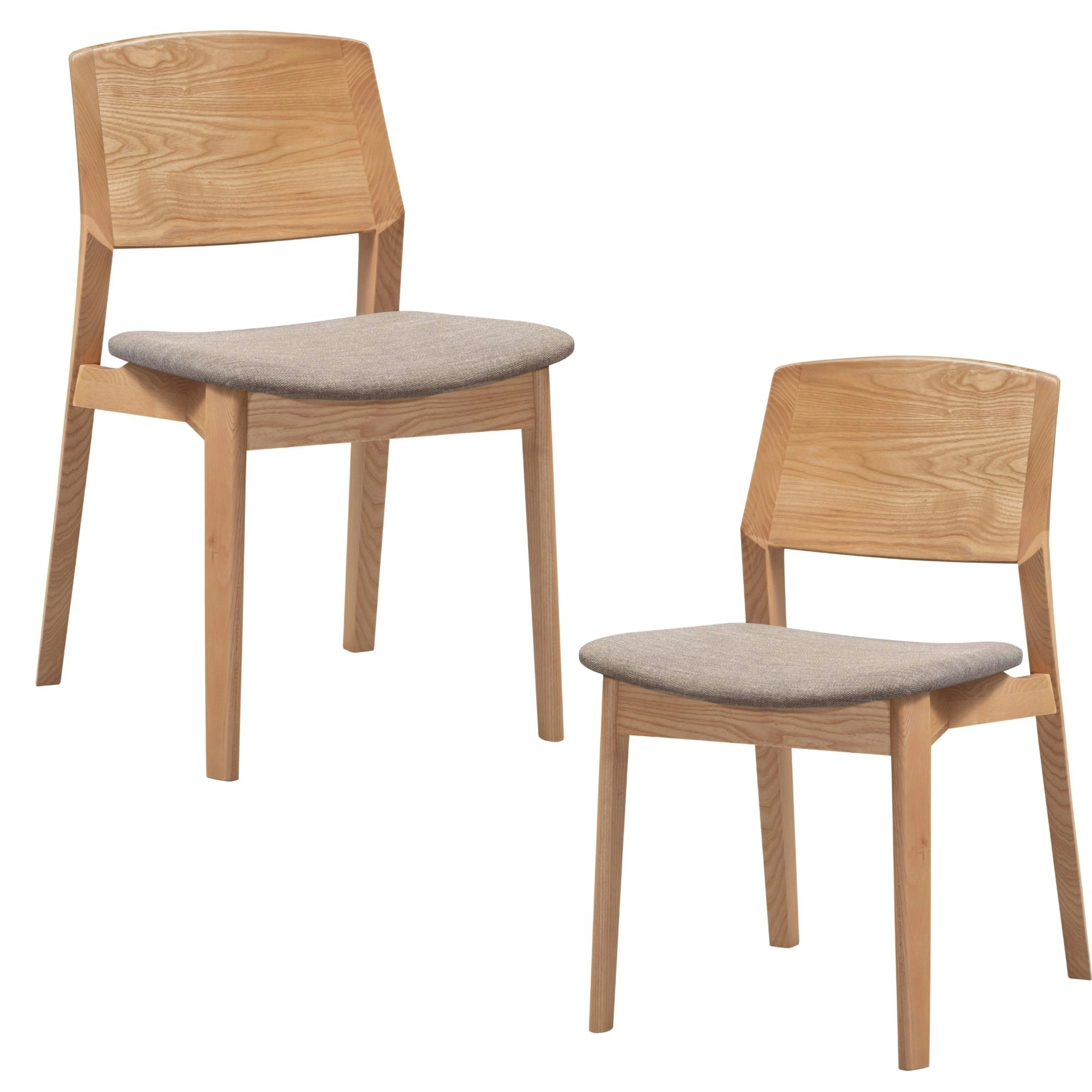 Emilio 2pc Dining Chair Oak