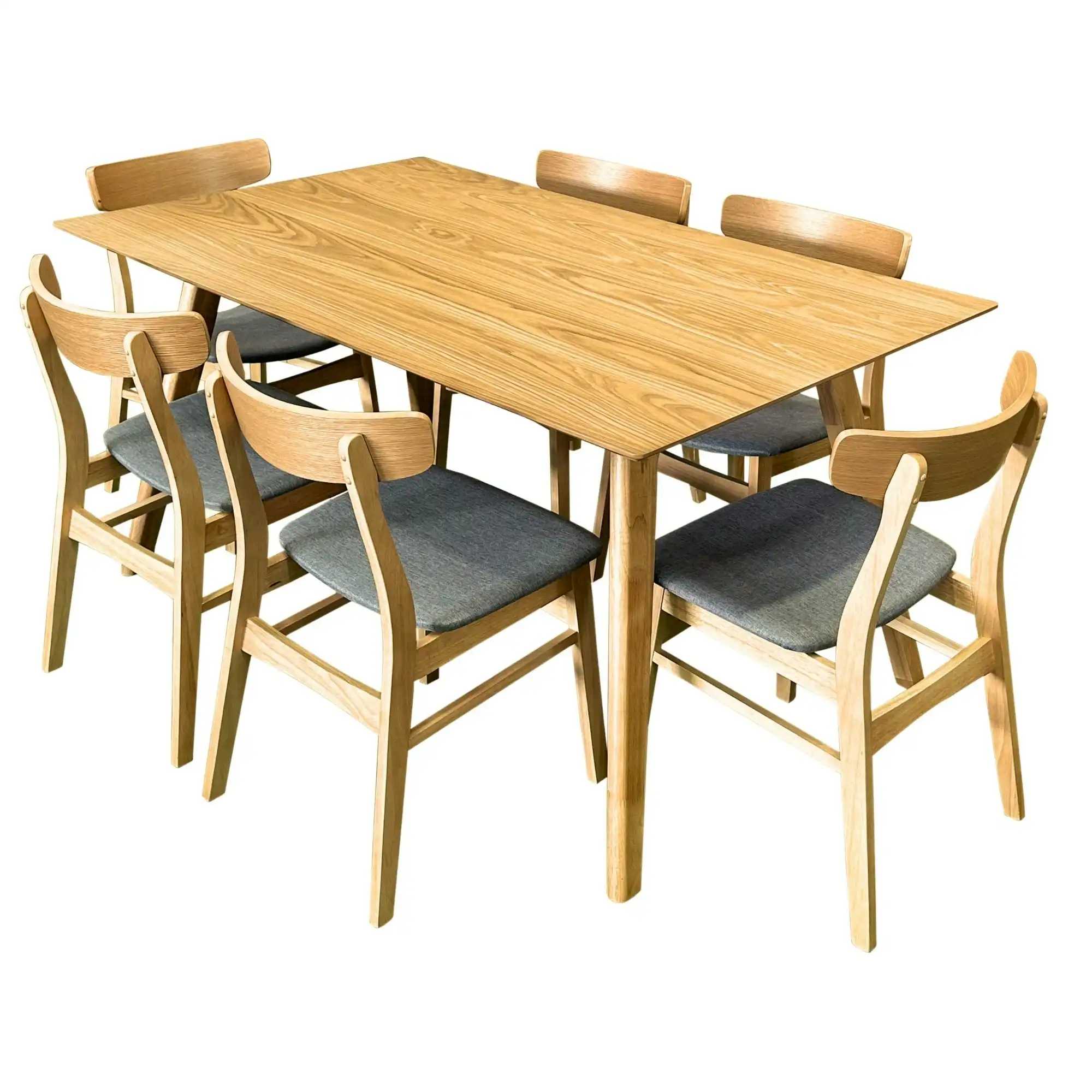 Oscar 7pc 150cm Dining Table Chair Set