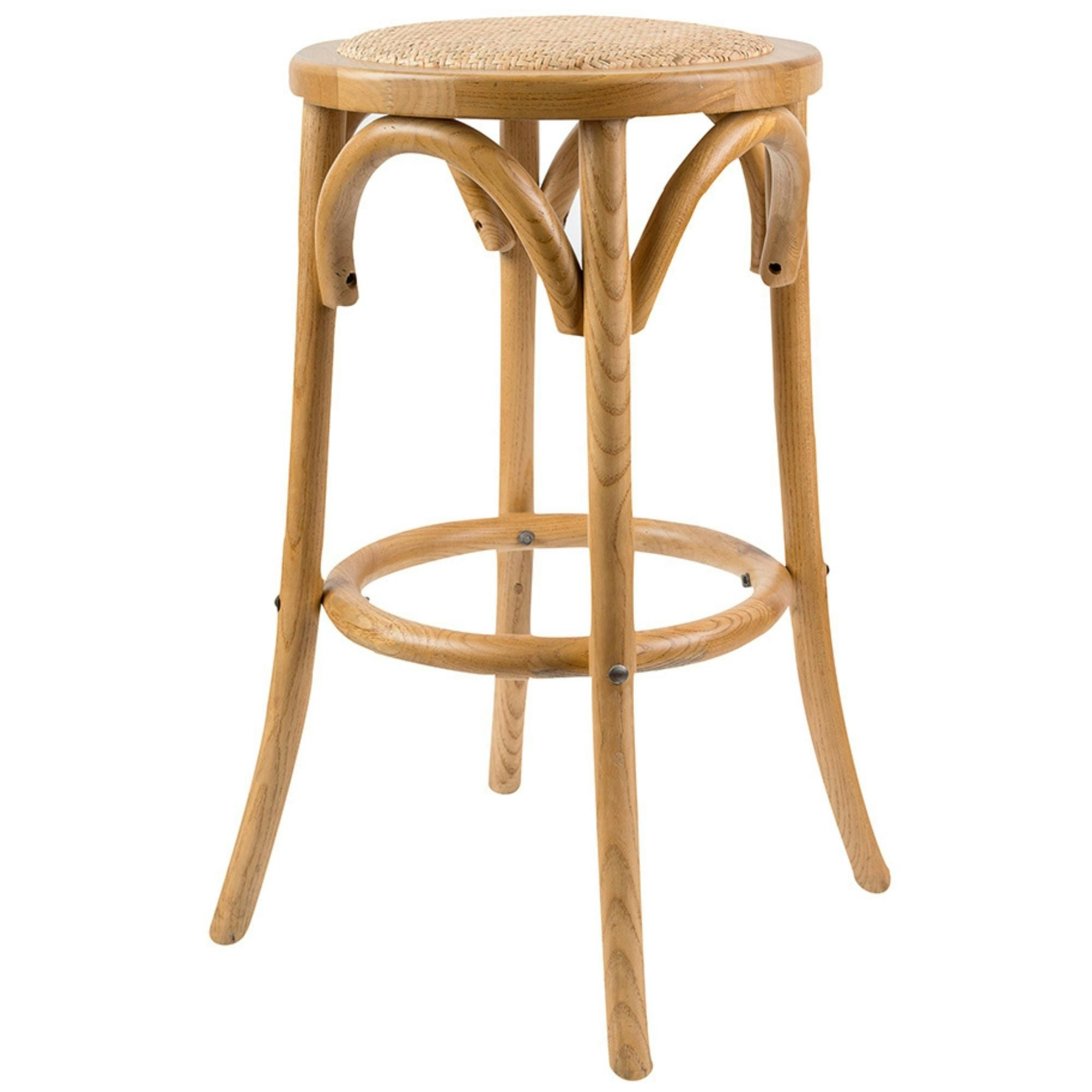 Aster Round Bar Stools Oak