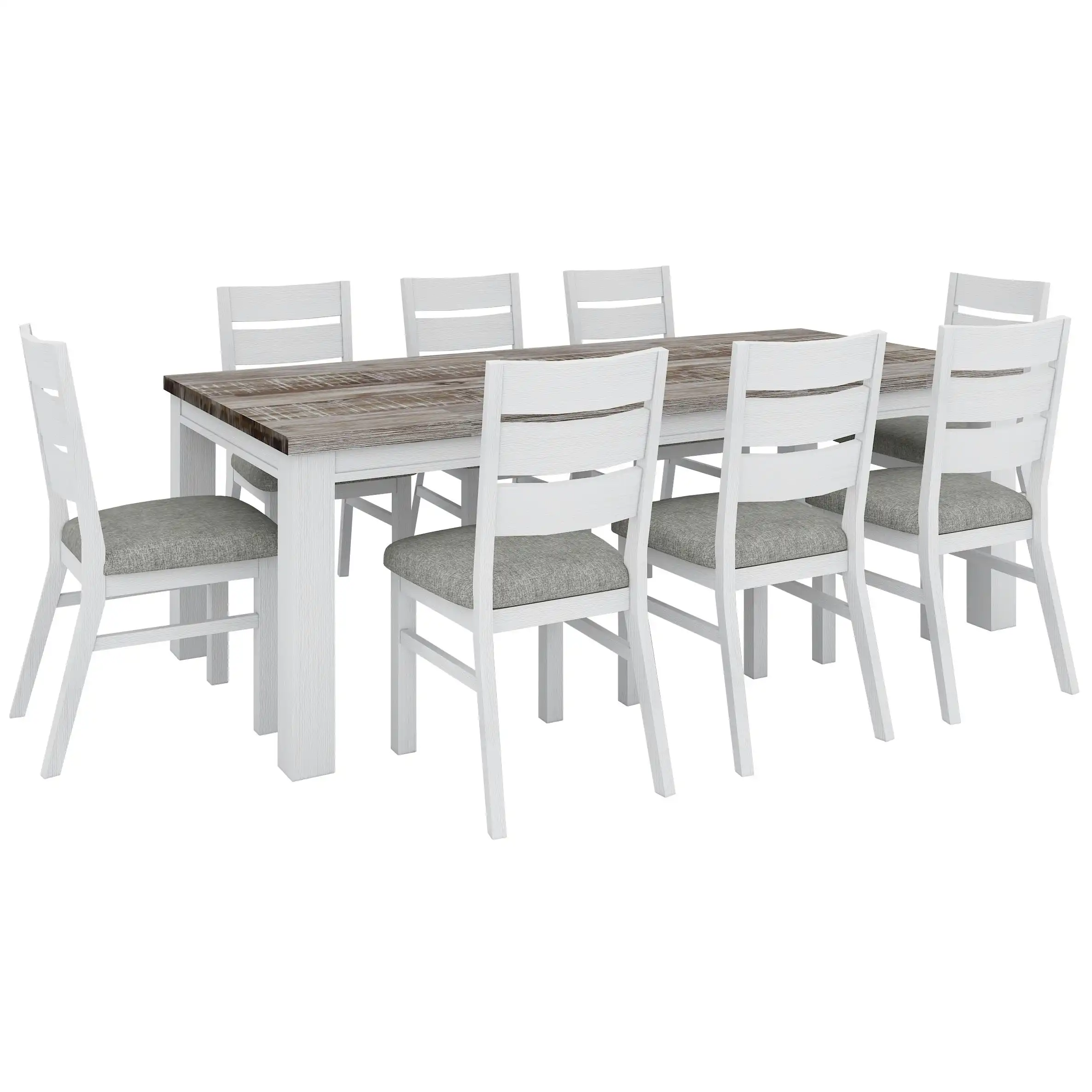 Plumeria 9pc Dining Table Chair Set