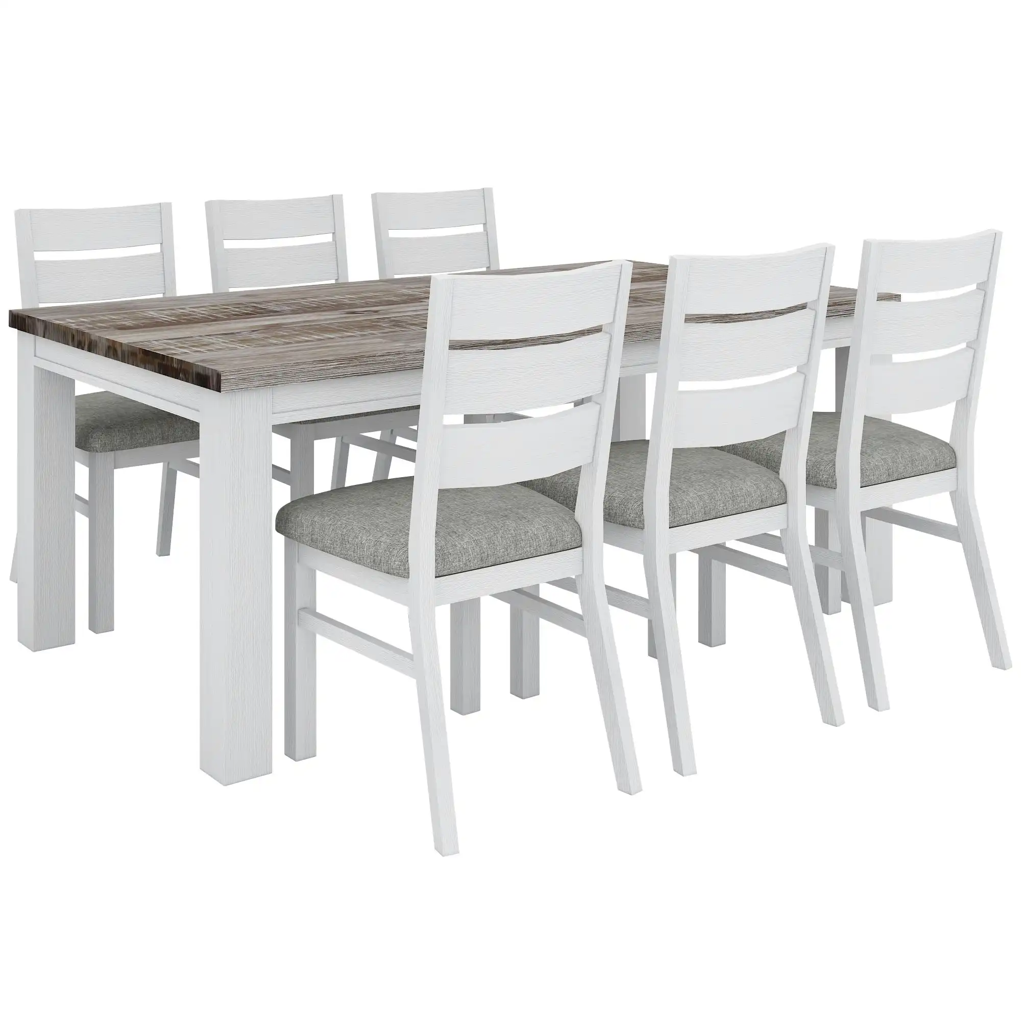 Plumeria 7pc Dining Table Chair Set
