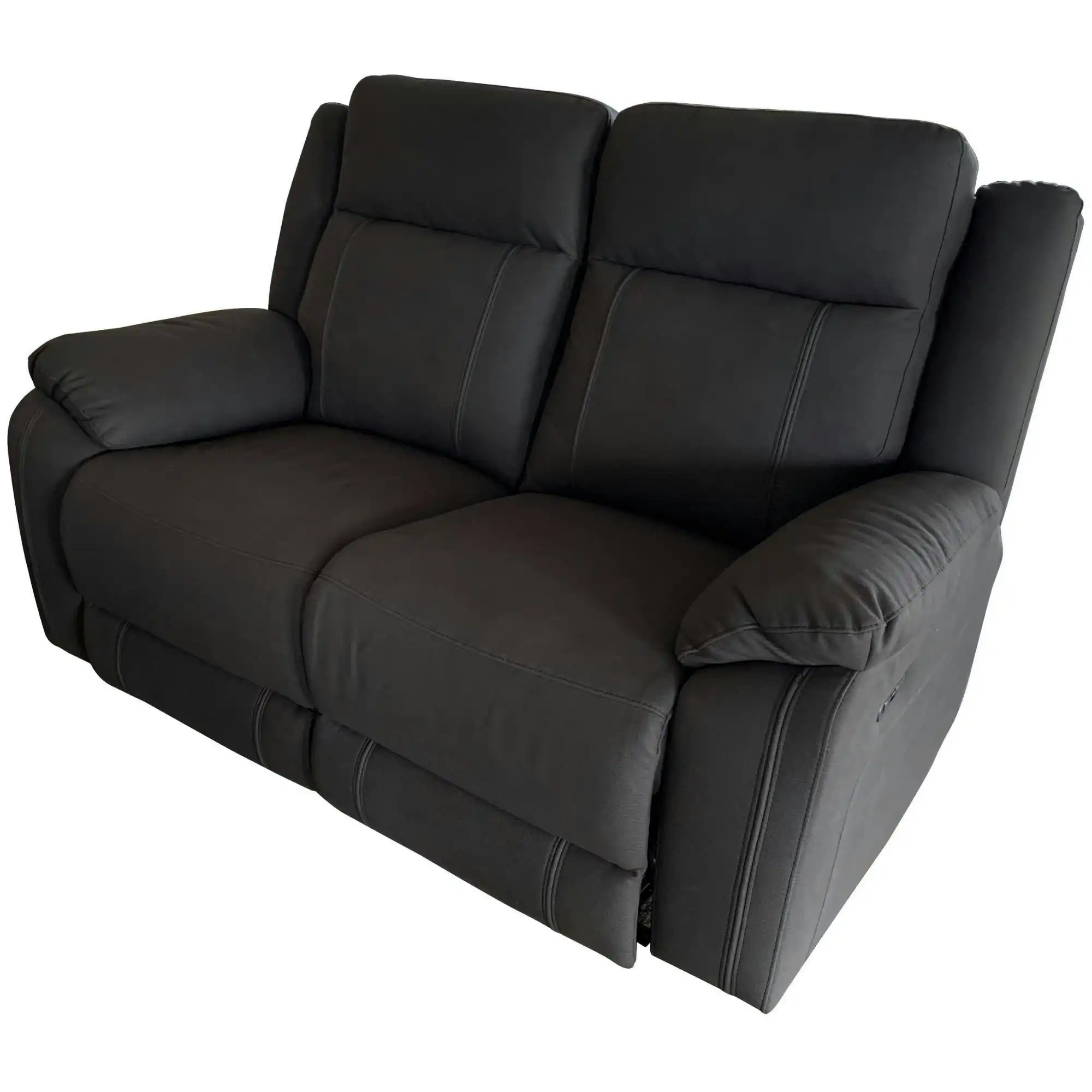 Victor 2 Seater Electric Recliner Sofa Lounge Onyx