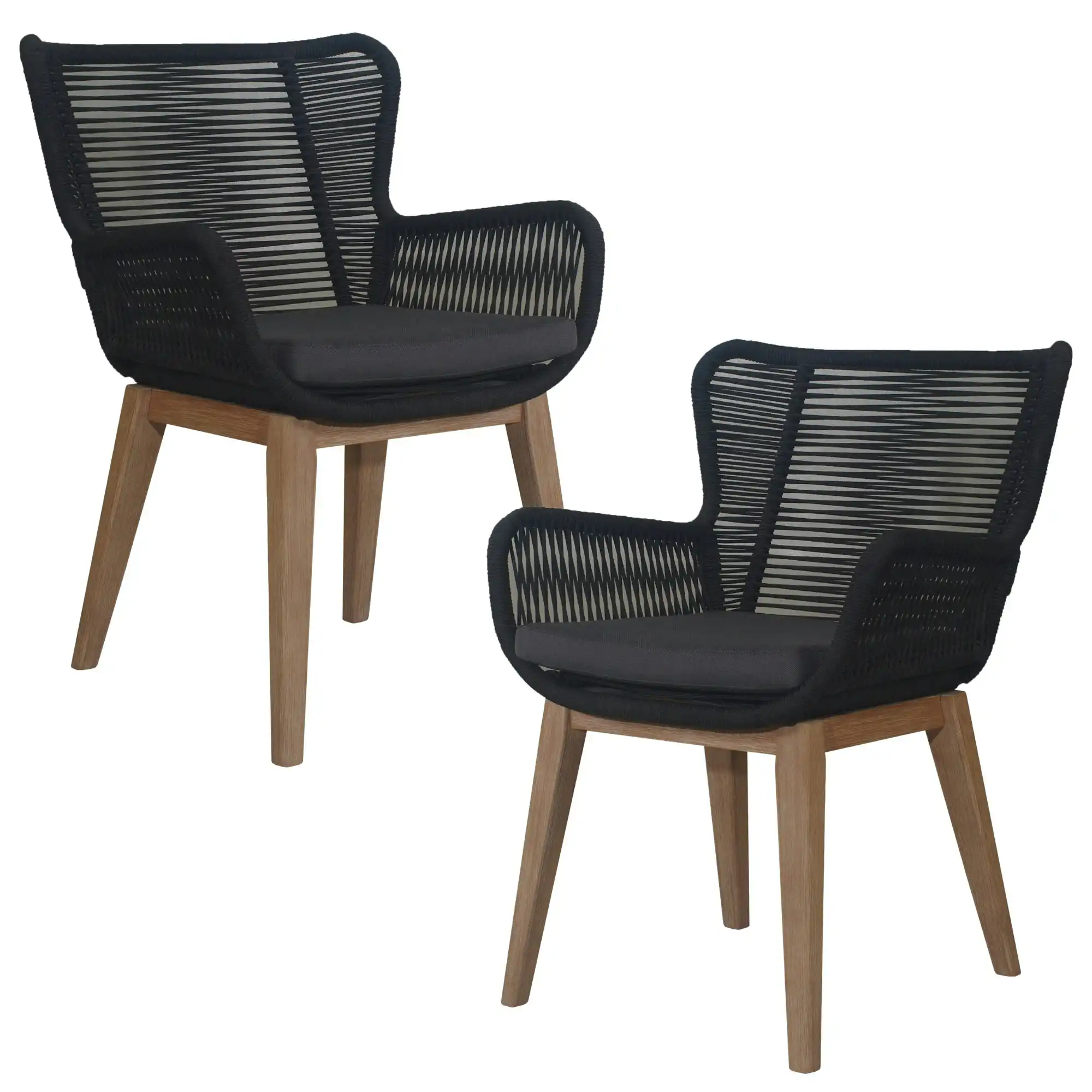 Stud Set of 2 Outdoor Dining Chair