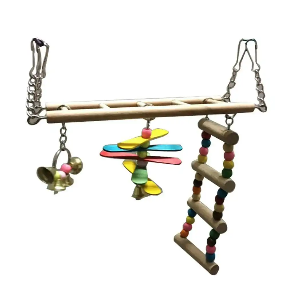 Bird/Rat Wooden Bridge & Ladder Interactive Toy