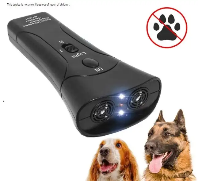 3 in 1 Ultrasonic Pet Dog Repeller Anti-Barking Training Device