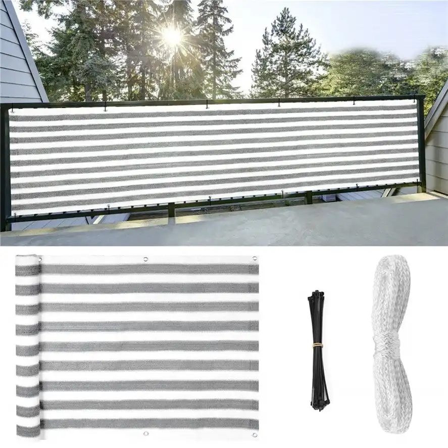 Retractable 5m Balcony Sun Shade Privacy Awning Fence Screen