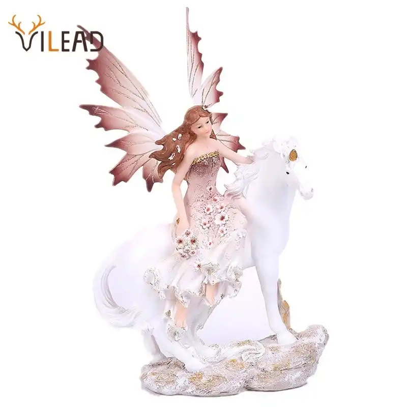 16-35cm Fairy, Unicorn Statue Ornament. 7 Styles.