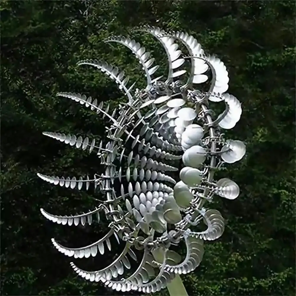 95cm Large Metal Kinetic Garden Wind Spinner Duel Rotating Windmill