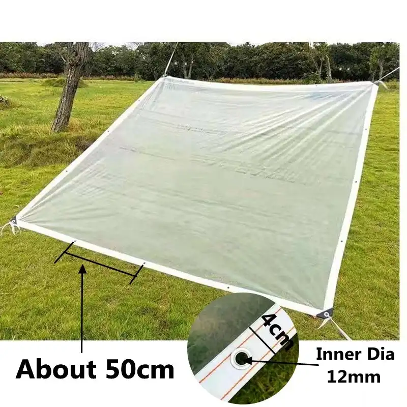 Custom Size Transparent Rainproof Greenhouse Tarp Awning