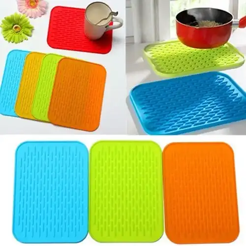 Insulated Silicone Drainage Pad for Drying Dishes