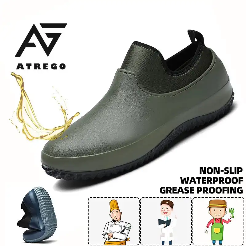 Plus Size Unisex Waterproof & Oil-proof Chef Nurse Safety Shoes
