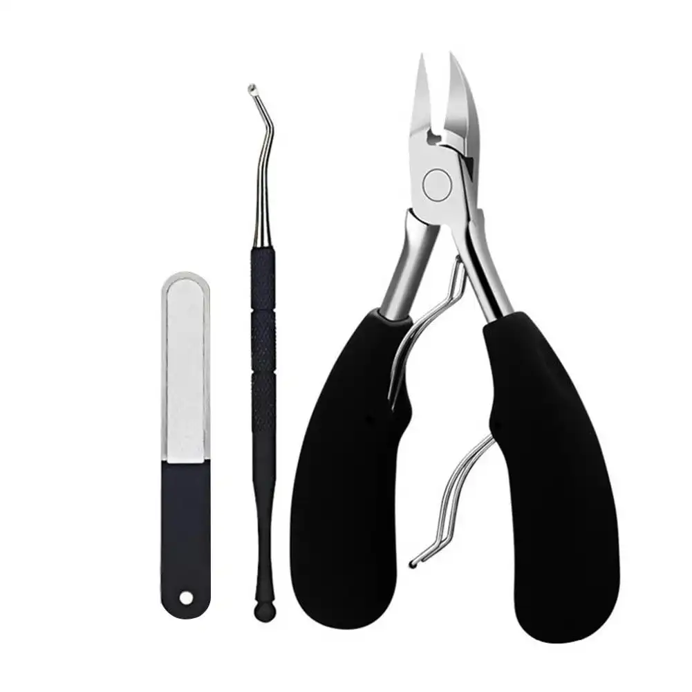 3pcs Nail Clipper Scissor Manicure Pedicure Tool Set.